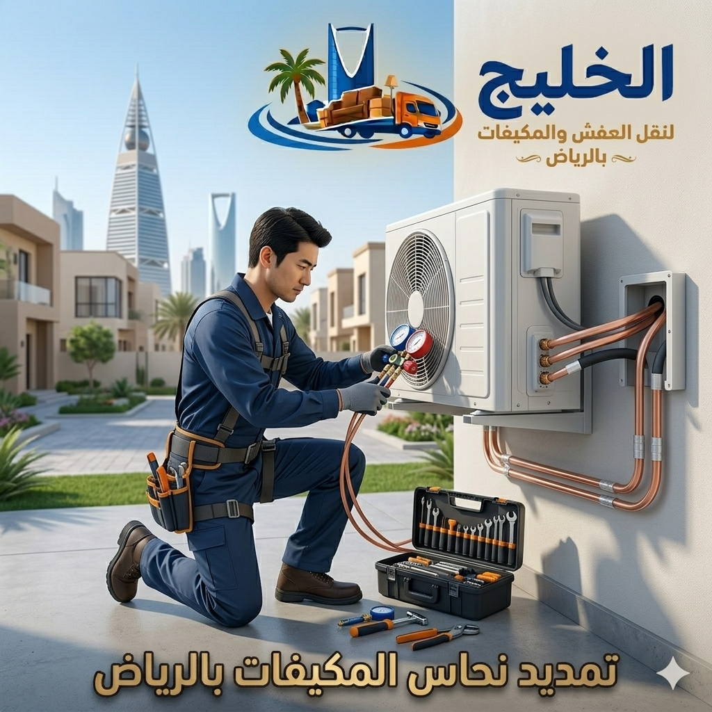 فني تمديد نحاس مكيفات سبليت شركة الخليج